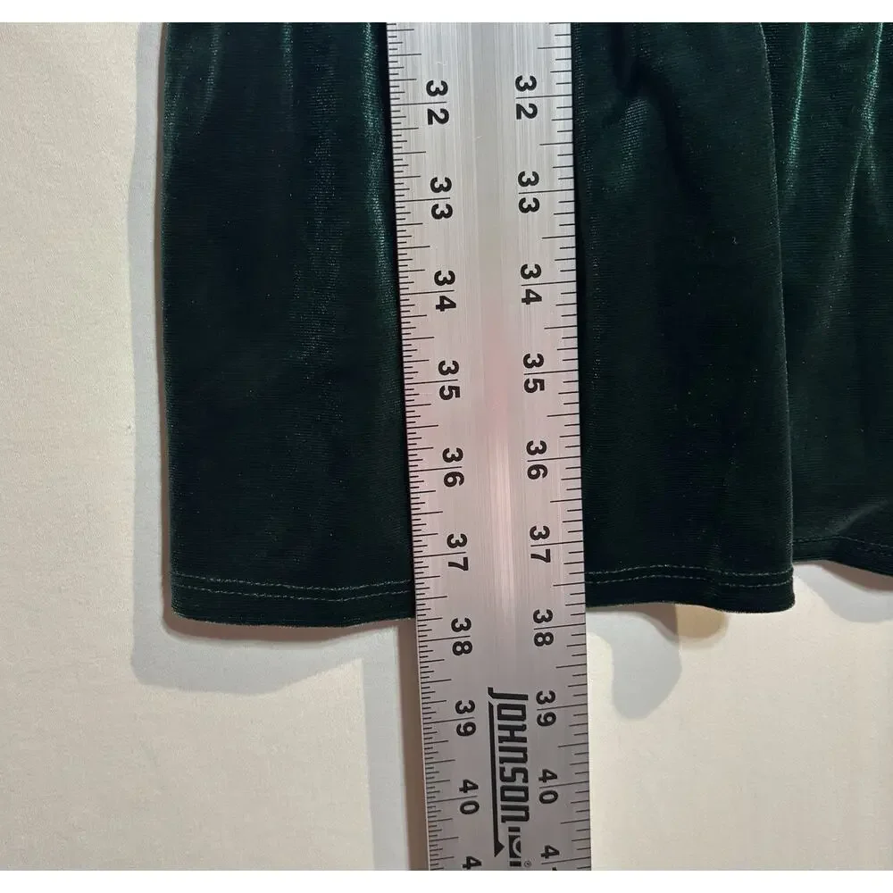 Thereabouts Girls 3XL Emerald Green Velvet Smocked Dress NWT Holiday